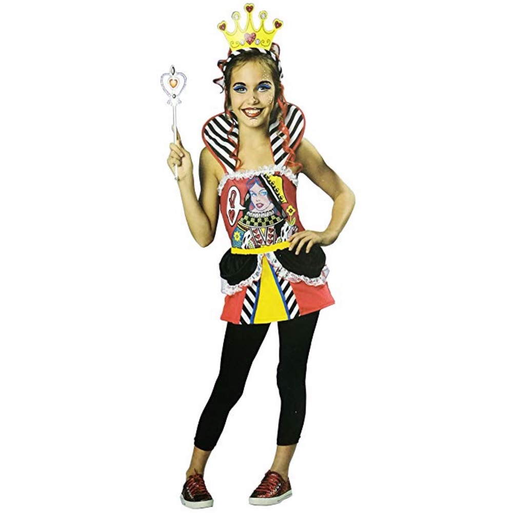 HALLOWEEN Complete Queen of Hearts Youth Costume M